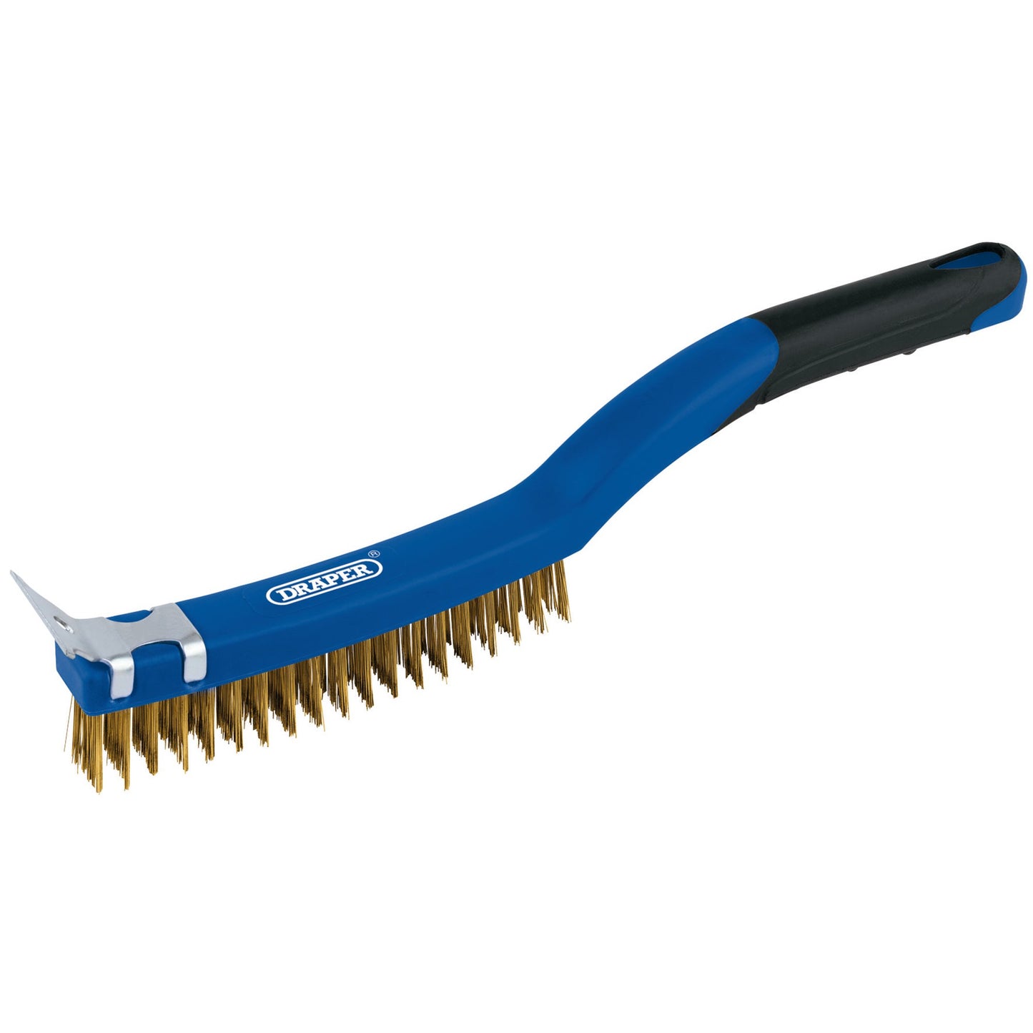 Draper Brass Wire Scratch Brush with Scraper 350mm 17181