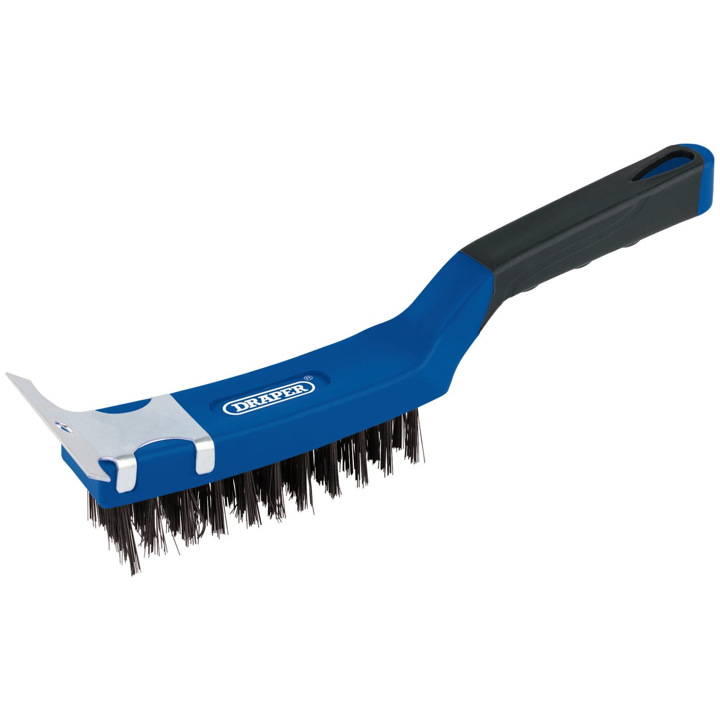 Draper 4 Row Carbon Steel Wire Scratch Brush with Scraper 285mm 17182