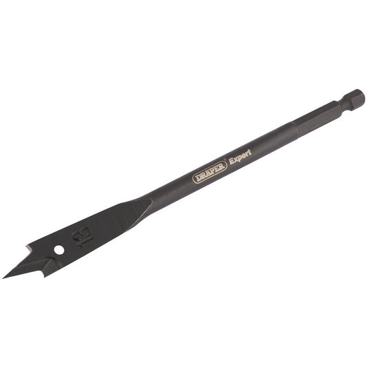 Draper Expert Flat Wood Bit 13mm 6mm Shank Precision Central Point 17428