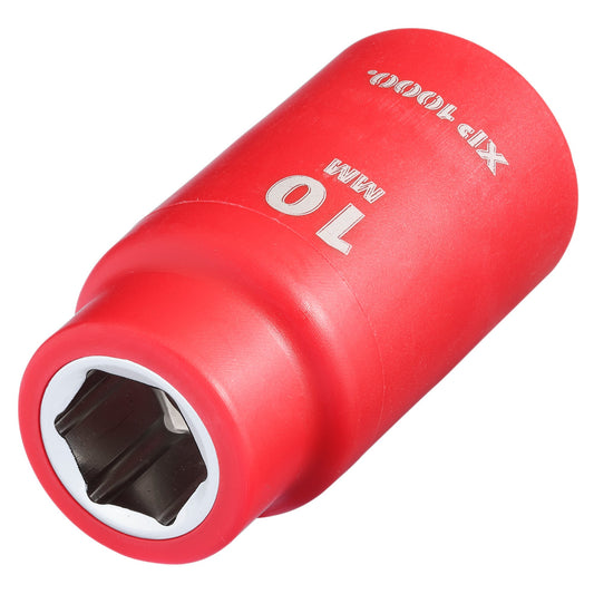 Draper XP1000 VDE Insulated Socket 3/8"D 10mm 6 Point Standard Length 17613
