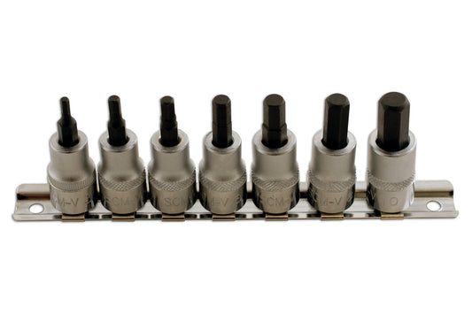 Laser Tools Hex Socket Bit Set 3/8"D 7pc 1791