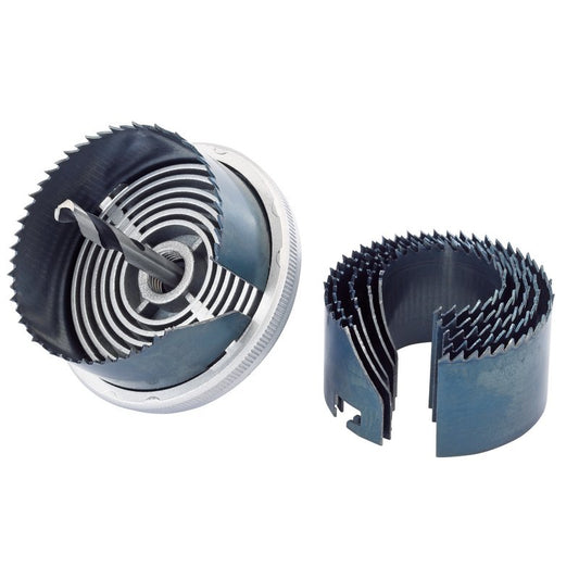 Draper Carbon Steel Holesaw Kit for Wood and Plastics 32 - 64mm 7 Piece 18053