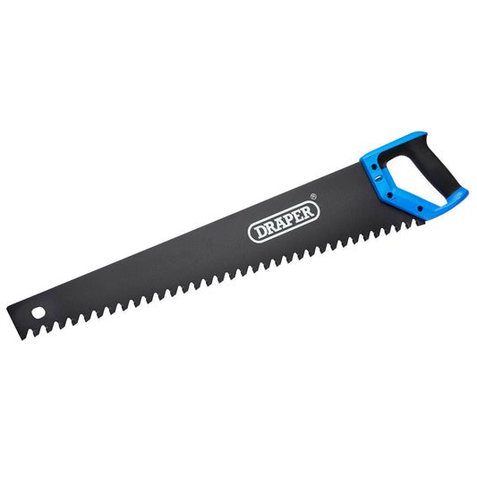 Draper Concrete Block Stone Saw 650MM 1.4tpi Carbon Steel Blade Soft Grip 18111