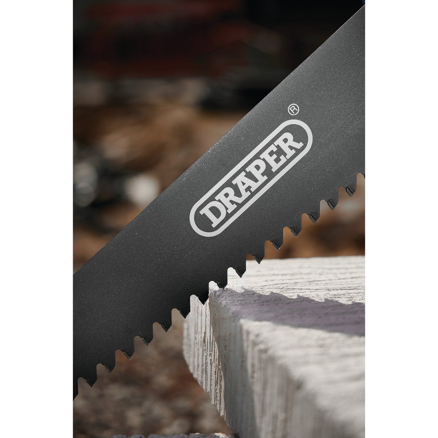 Draper Concrete Block Stone Saw 650MM 1.4tpi Carbon Steel Blade Soft Grip 18111