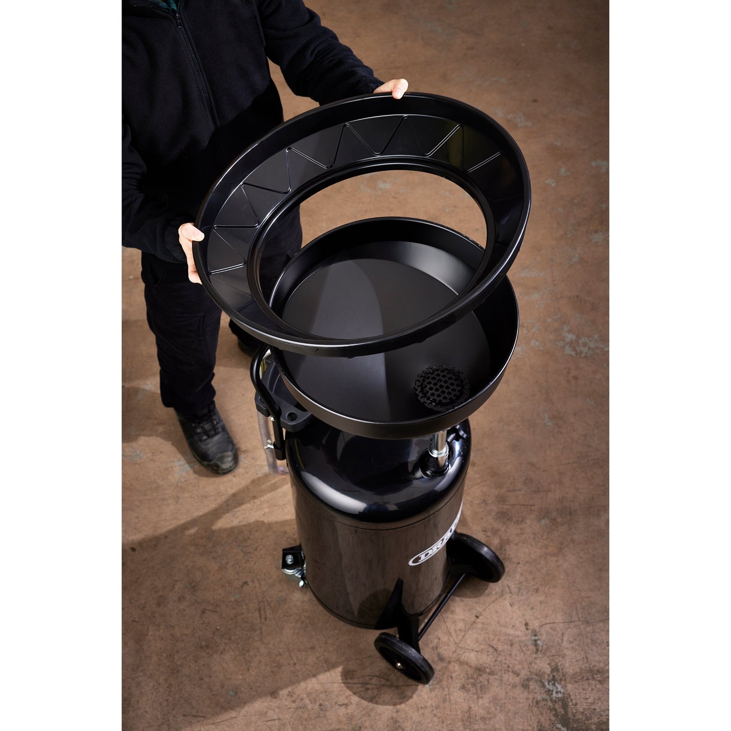 Draper Oil Drainer Extension Funnel Increases From 420mm to 550mm 18114