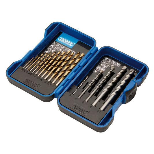 Draper Metric Combination HSS and Masonry Drill Bit Set 17 Piece Boxed 18551
