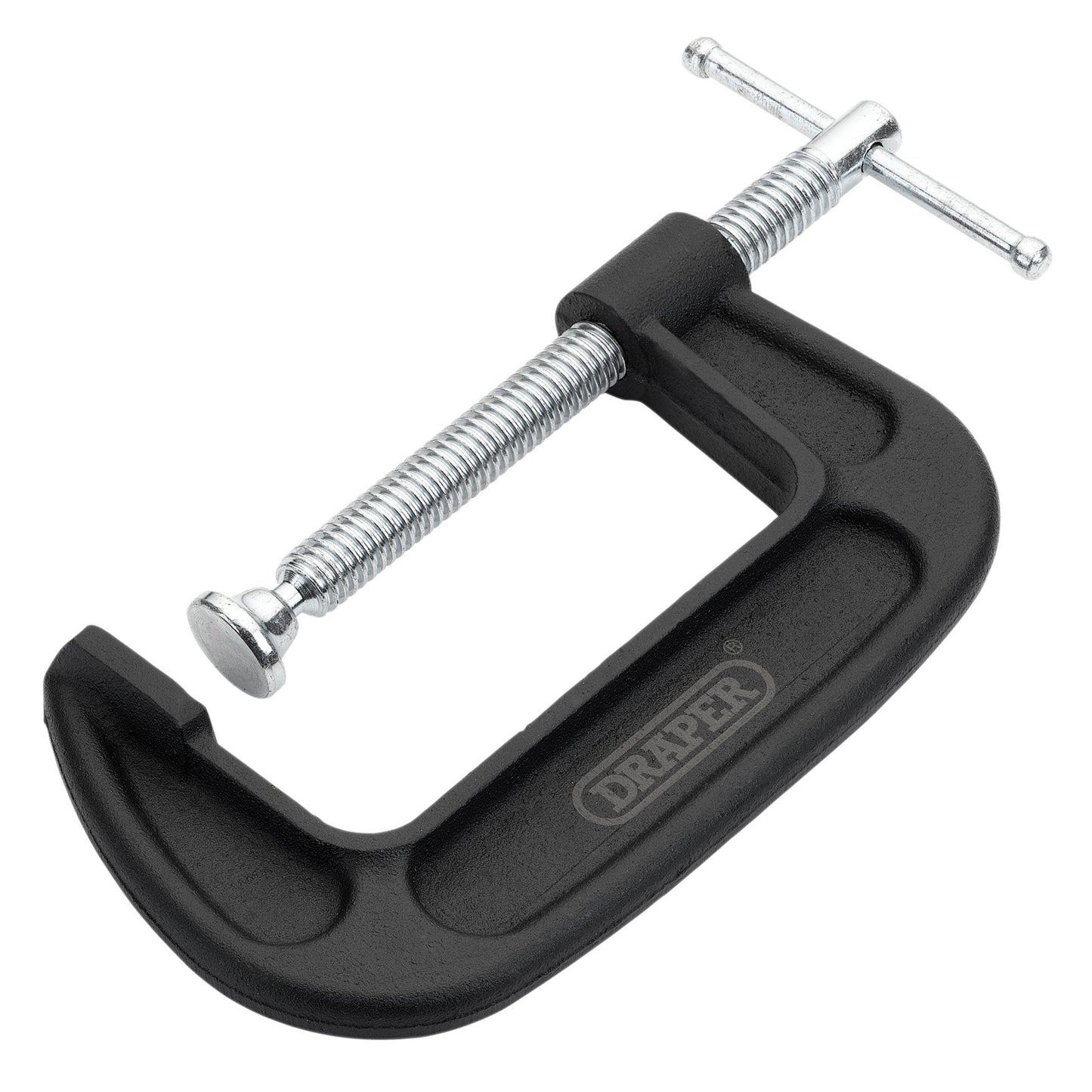 Draper Heavy Duty G-Clamp 100mm Cast Iron Frame With Swivel Shoe 18963