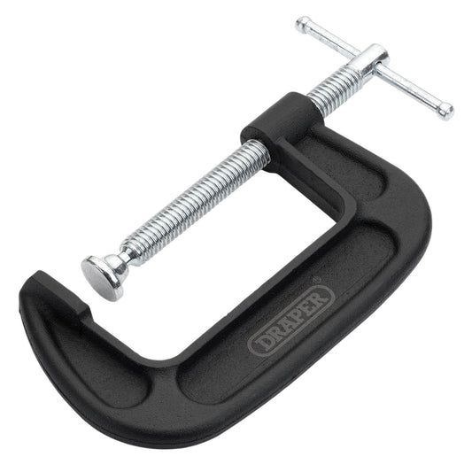Draper Heavy Duty G-Clamp 100mm Cast Iron Frame With Swivel Shoe 18963