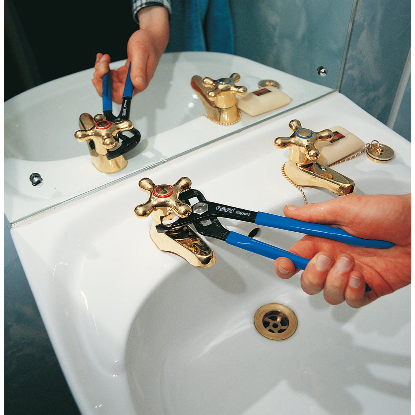 Draper 245mm Waterpump Plier with Soft Jaws Cushion Grip Handles 19207