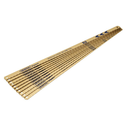 Draper Bi-metal Hacksaw Blades 300mm 18tpi Pack of 10 Saw Edge HSS 19347