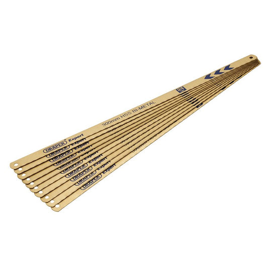 Draper Bi-metal Hacksaw Blades 300mm 24tpi Pack of 10  Saw Edge HSS 19348