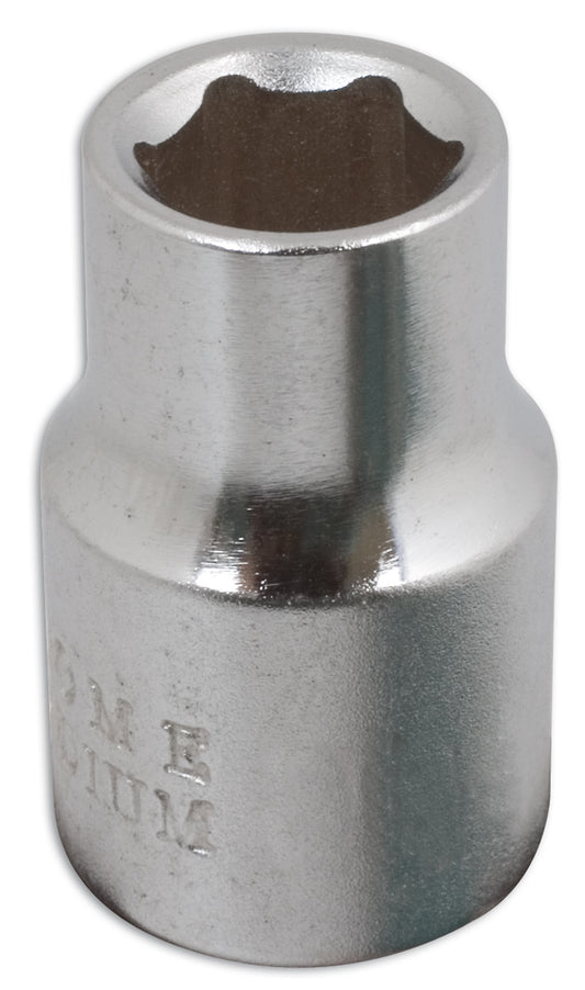 Laser Tools 3/8"D 9mm Chrome Socket Single Hex Standard Length 1936