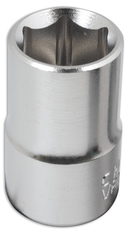 Laser Tools 3/8"D 15mm Chrome Socket Single Hex Standard Length 1942