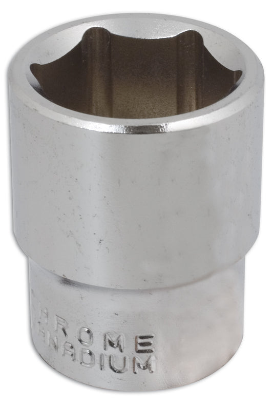 Laser Tools 3/8"D 19mm Chrome Socket Single Hex Standard Length 1946