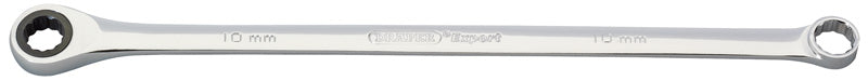 Expert Draper Extra Long 10mm Hi-Torq® Metric Long Pattern Ratcheting Ring Spanners