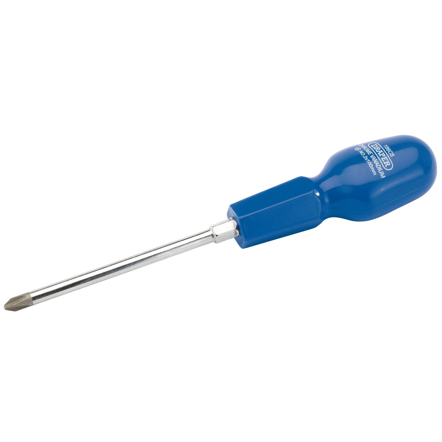 Draper Cross Slot Cabinet Pattern Screwdriver No.2 x 100mm Oval Handle 19505