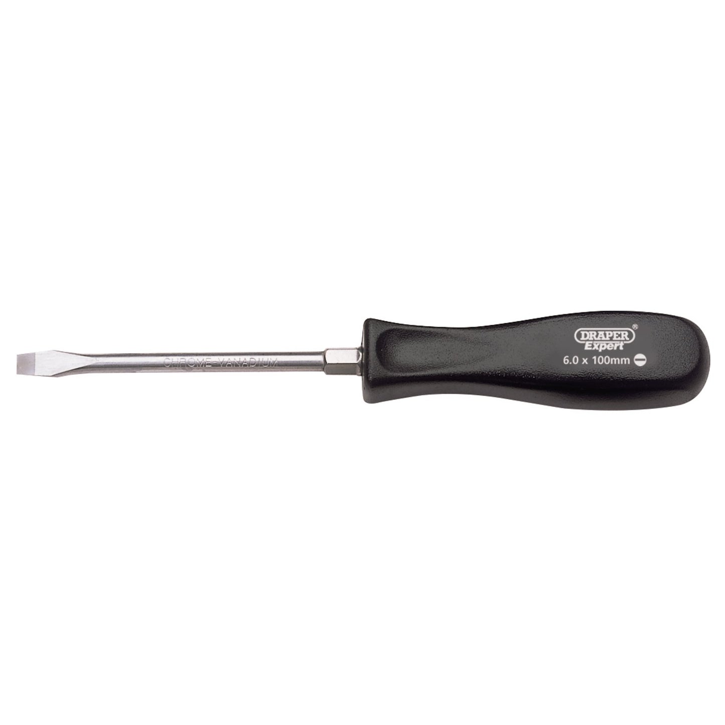 Draper Plain Slot Mechanic's Screwdriver 6 x 100mm Impact Resistant Handle 19529