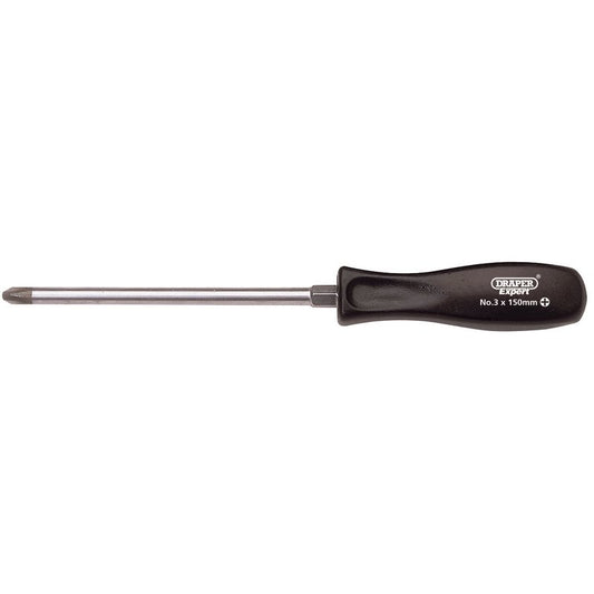 Draper Cross Slot Mechanic's Screwdriver No.3 x 150mm SVCM steel blade 19534