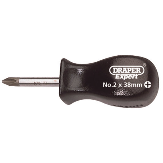 Draper Cross Slot Mechanic's Stubby Screwdriver No.2 x 38mm 19541