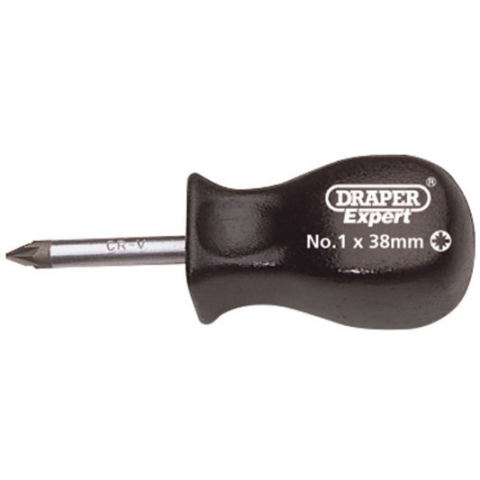 Draper Pozi Stubby Mechanic's Screwdriver No.1 x 38mm 19542
