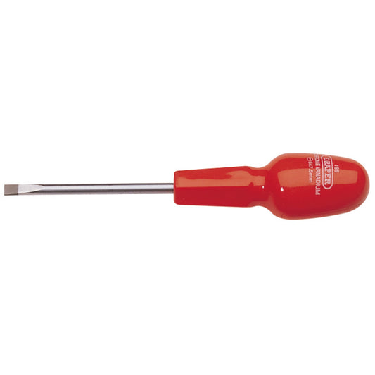 Draper Plain Slot Flared Tip Cabinet Pattern Screwdriver 5 x 75mm Oval 19830