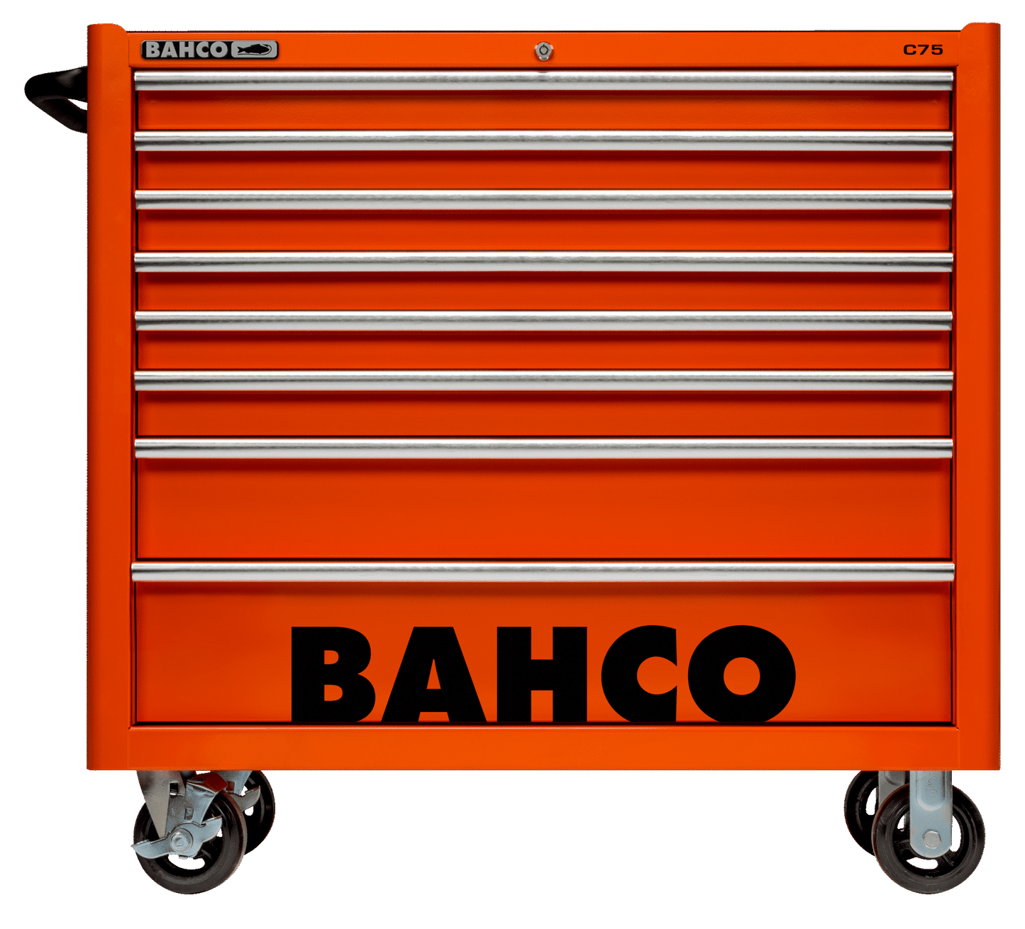 Bahco 40" Orange Tool Trolley Roll Cab 8 Drawer C75 Pro Workstation 1475KXL8