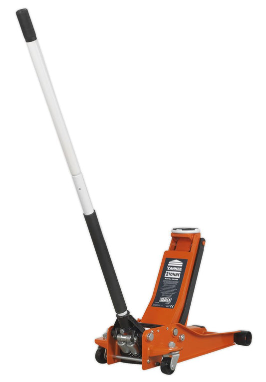 Sealey Trolley Jack 2.25 Tonne Low Profile Rocket Lift Orange 2001LEOR