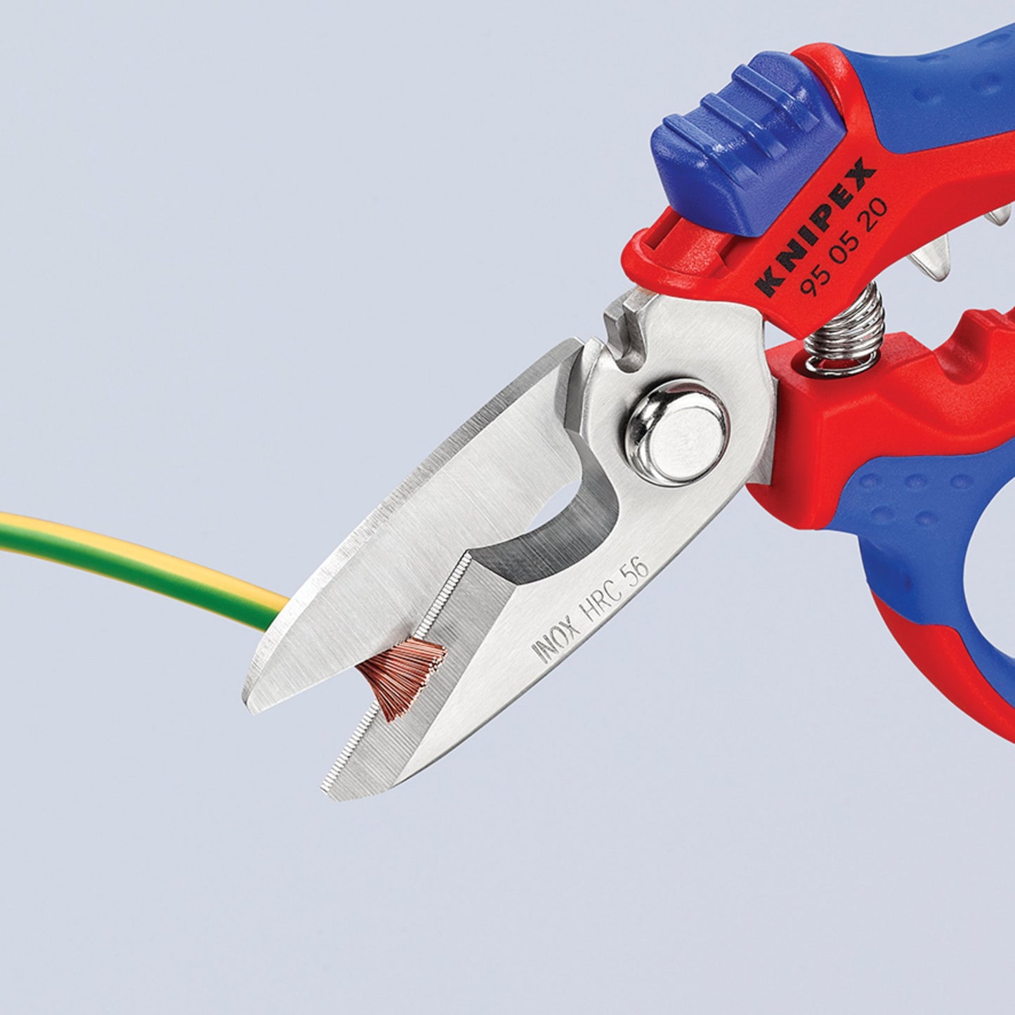 KNIPEX Angled Electricians Wire Shears Crimper 160mm Long Capacity 6.0mm² 20290