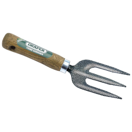Draper Young Gardener Weeding Fork with Ash Handle Carbon Steel 20697