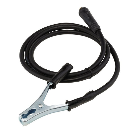 Draper MMA Welding Earth Lead & Clamp with 10/25 Dinse-type Plug 1.8m 200A 20930