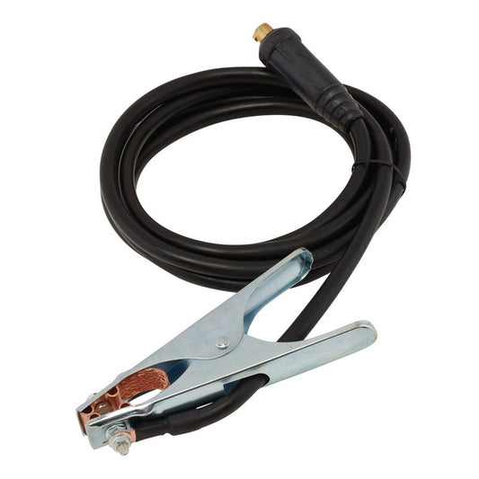 Draper MMA Welding Earth Lead and Clamp with 35/50 Dinse-type Plug 3m 300A 20931