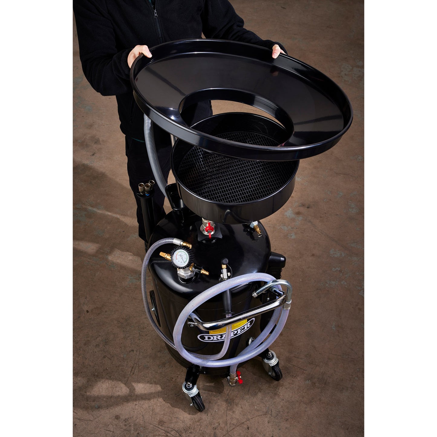 Draper Oil Drainer Extension Funnel Increases From 330mm to 622mm 21144