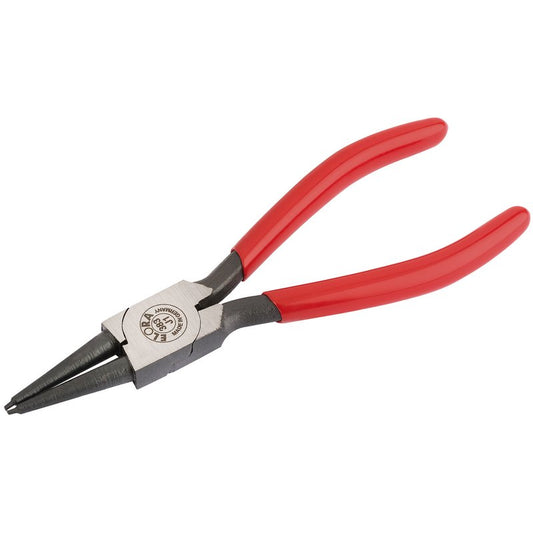 Elora J1 Straight Internal Circlip Pliers with Dipped Handles 8 - 25mm 21285