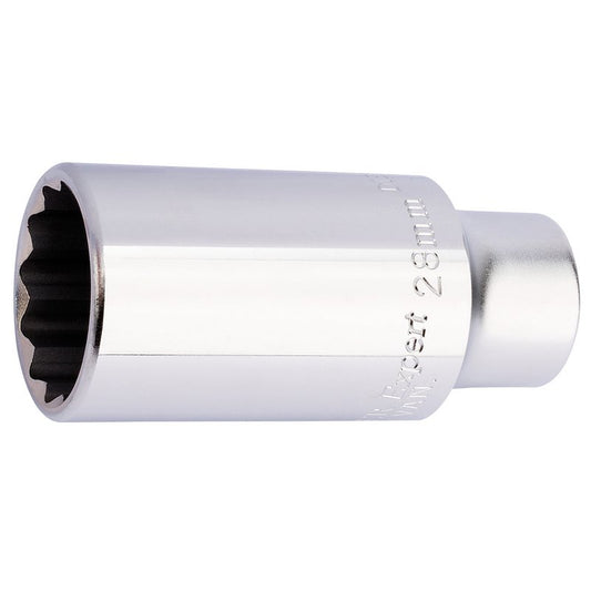 Draper 28mm HGV Diesel Injector Socket 1/2"D Bi-Hex Scania Volvo etc 21833
