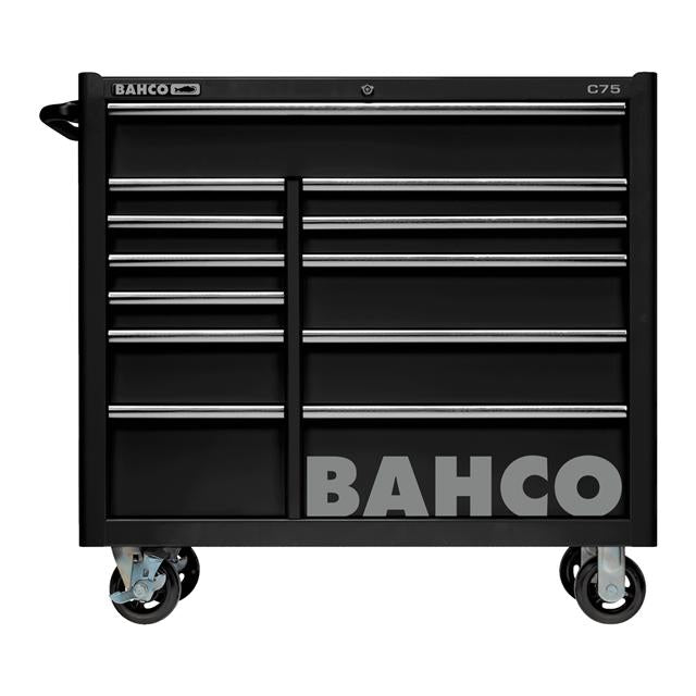Bahco 40" Orange Tool Trolley Roll Cab 12 Drawer C75 Pro Workstation 1475KXL12