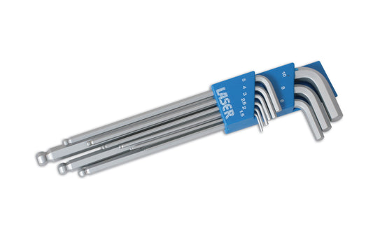 Laser Tools Extra Long Ball End Hex Key Set 9pc 2220