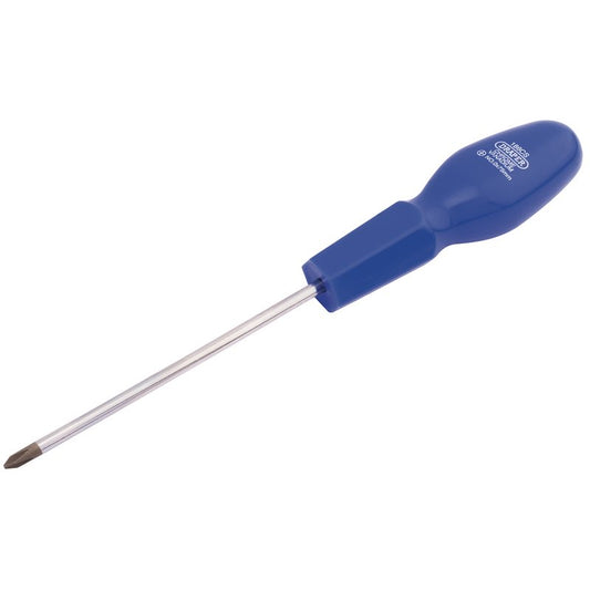 Draper Cross Slot Cabinet Pattern Screwdriver No.0 x 75mm sand blasted tip 22632