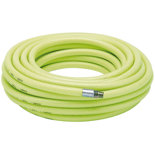 Draper High Vis Air Line Hose 15.2m 8mm Bore 1/4" BSP Male Ends 23190