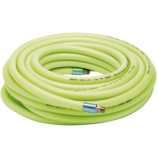 Draper High Vis Air Line Hose 15.2m 10mm Bore 1/4" BSP Male Ends 23191