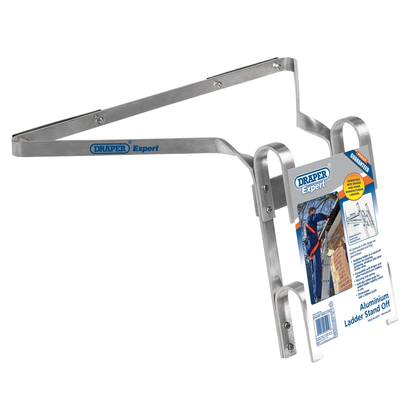 Draper Universal Aluminium Ladder Stand Off With Anti Slip Rubber Pads 23211