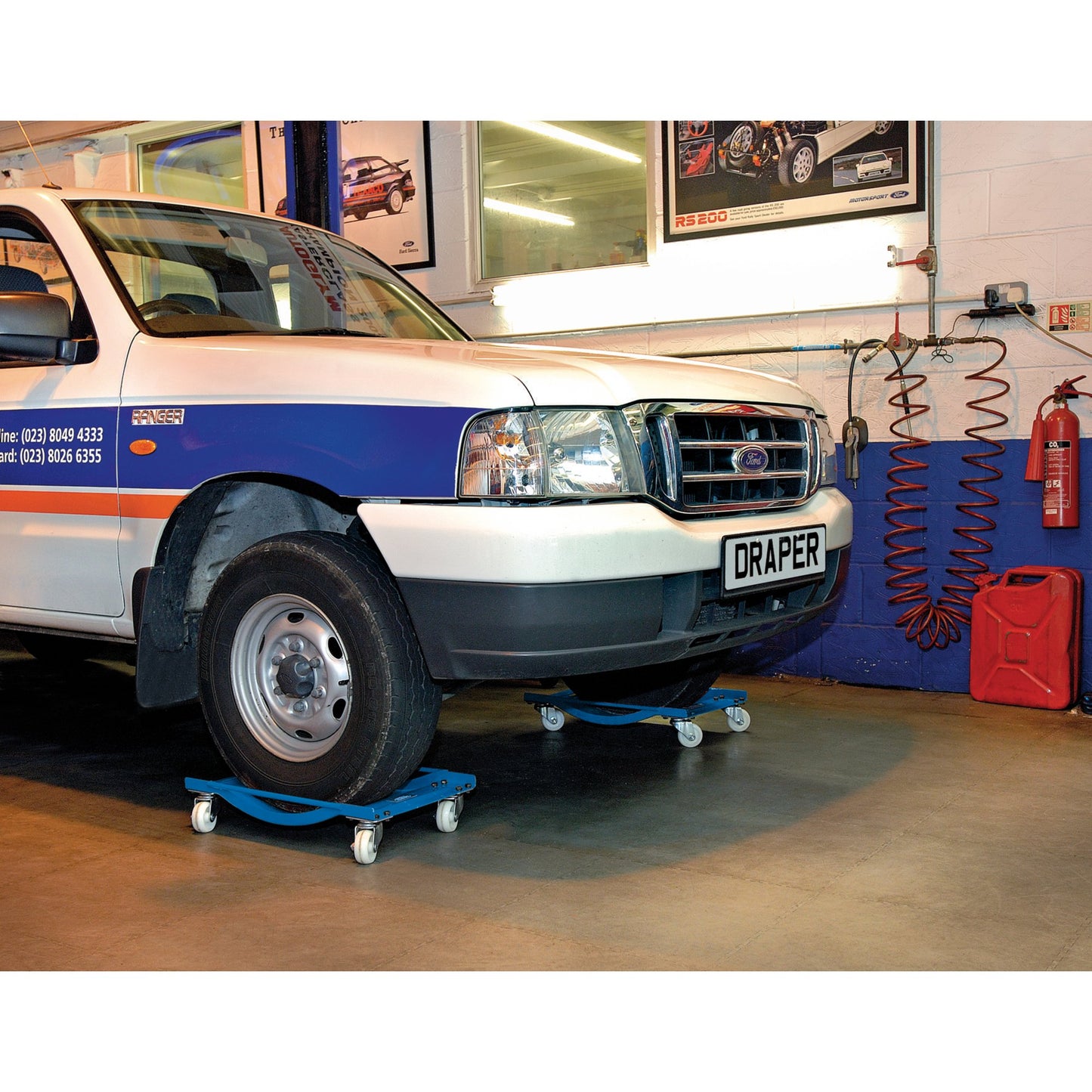 Draper Expert 454kg Steel Wheel Dollies Pair 600 x 360 x 100mm 23253