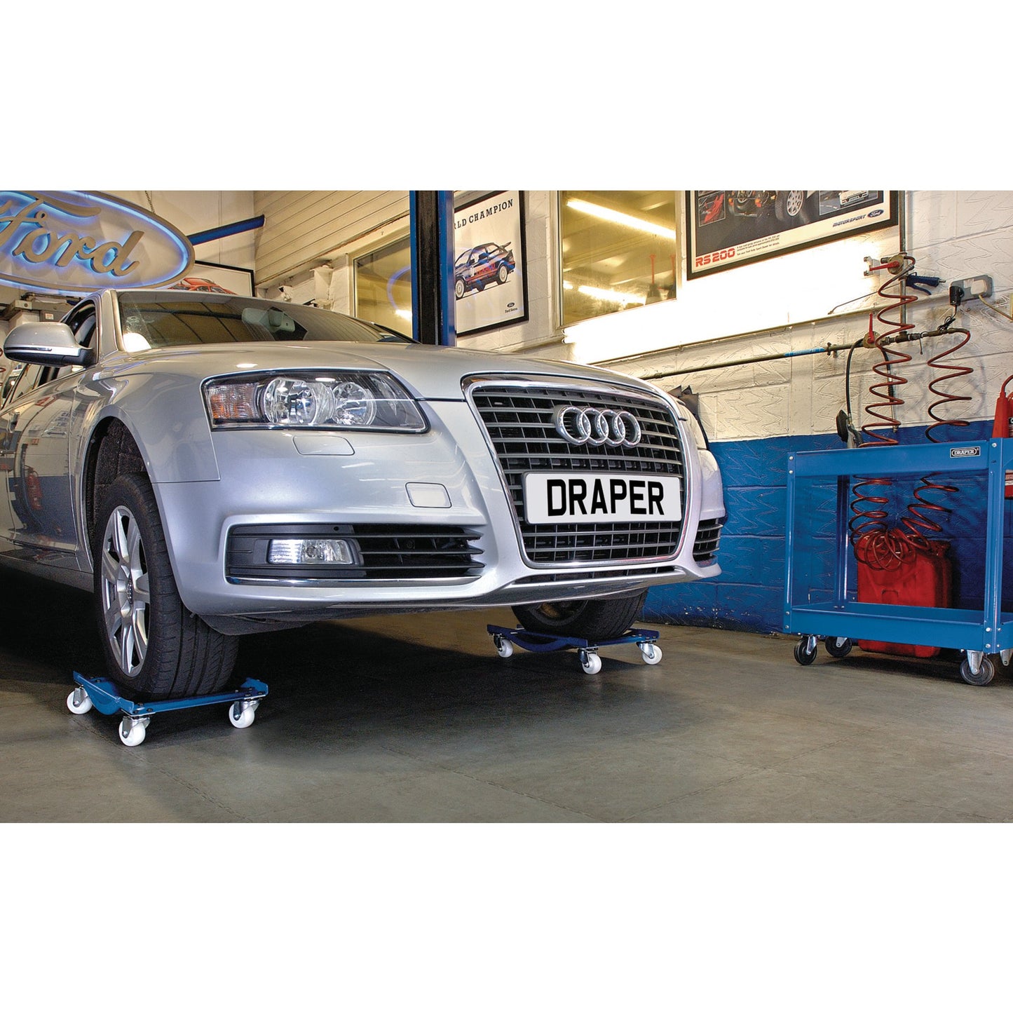 Draper Expert 454kg Steel Wheel Dollies Pair 600 x 360 x 100mm 23253