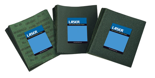 Laser Tools Wet & Dry Grit 220, 50 Sheets 2341