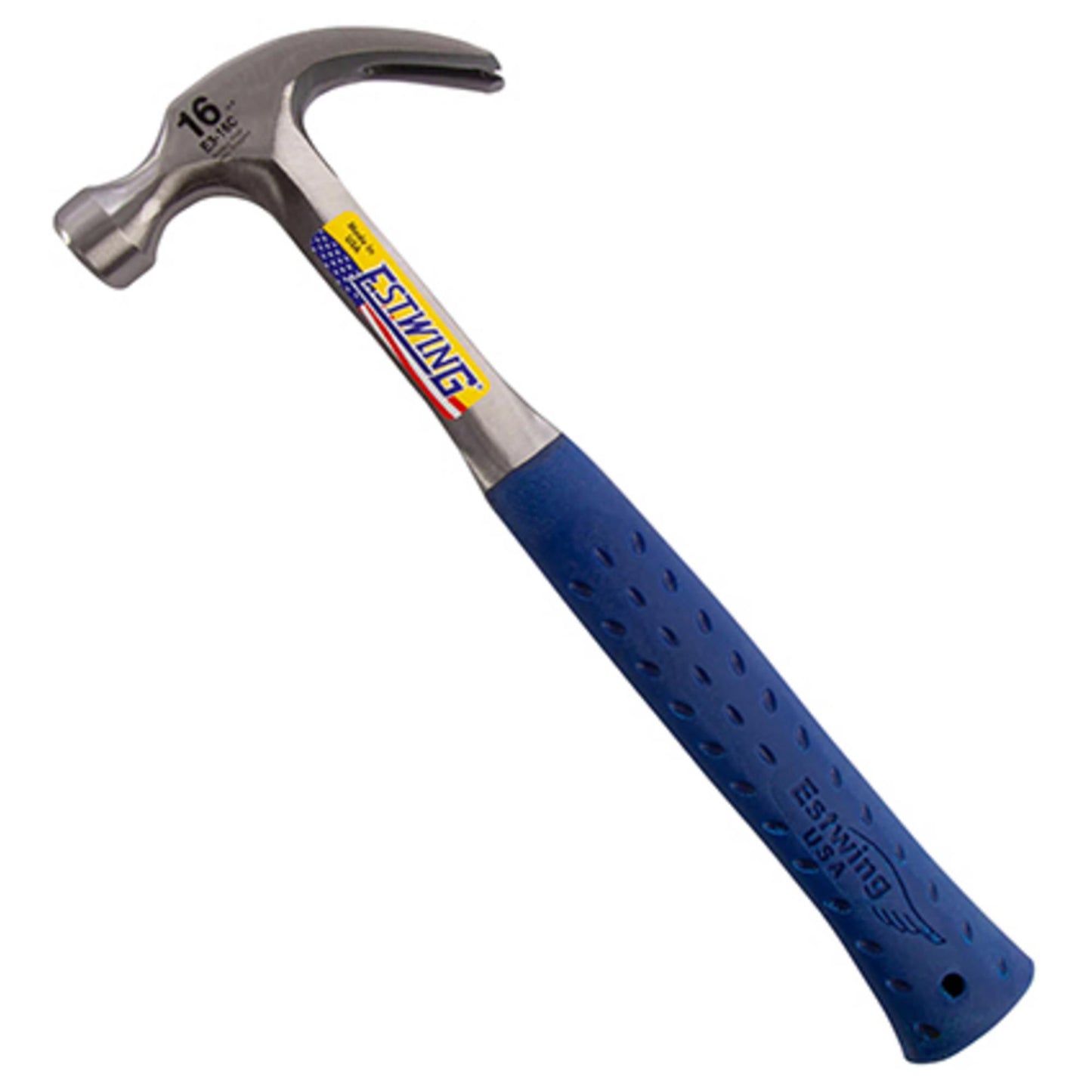 Estwing Curved Claw Hammer 16oz 448g Solid Forged In One Piece E3-16C
