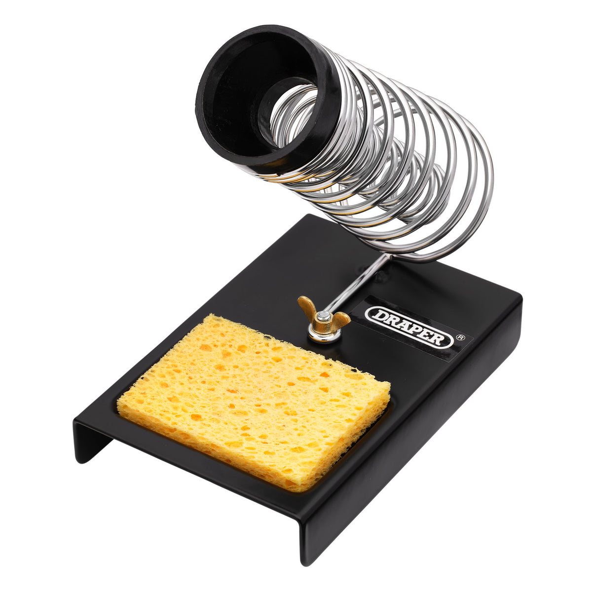 Draper Soldering Iron Stand Metal Base Spring Safety Holder & Sponge 23554