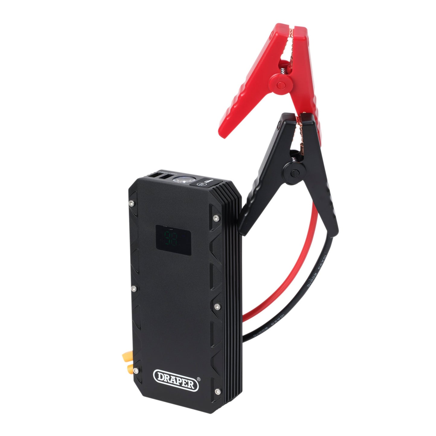 Draper 12V Lithium Jump Starter 1200A USB-C 2 x USB Ports LED Flashlight 23724