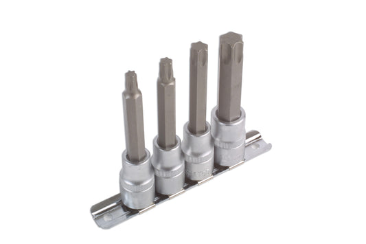Laser Tools Long Star Socket Bit Set 1/2"D 4pc 2379