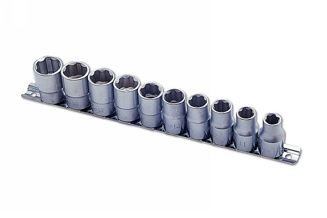 Laser Tools Metric Socket Set Pozitiv Lock 1/2"D 10pc From 10mm to 19mm 2384