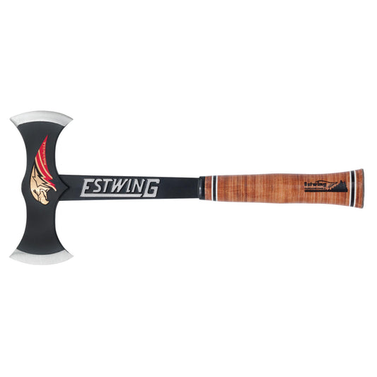 Estwing EDBA Black Eagle Double Bit Axe with Leather Grip 17" Leather Grip 24057