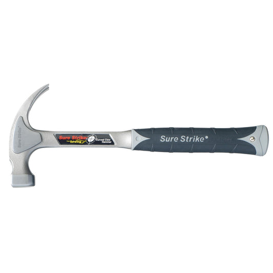 Estwing Sure Strike Curved Claw Hammer 20oz 567g  D Shaped Striking Face EMR20C
